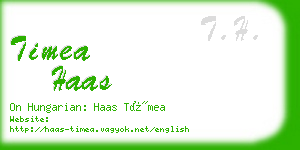 timea haas business card